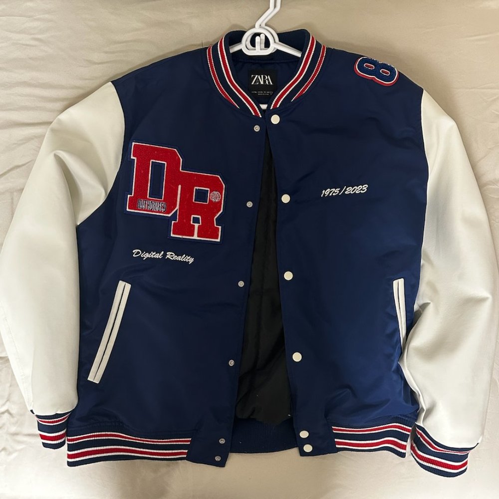 Zara Digital Realty Varsity Jacket